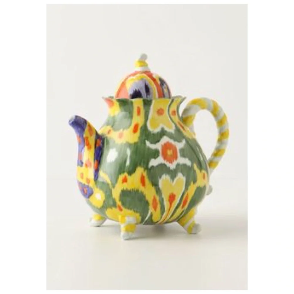 Anthropologie Magic Ikat Tea Pot